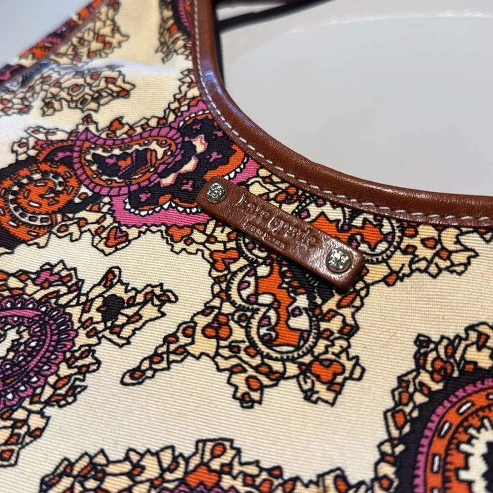 Kate Spade Vintage Paisley Floral Small Zippered Hobo Bag - Picture 2 of 9